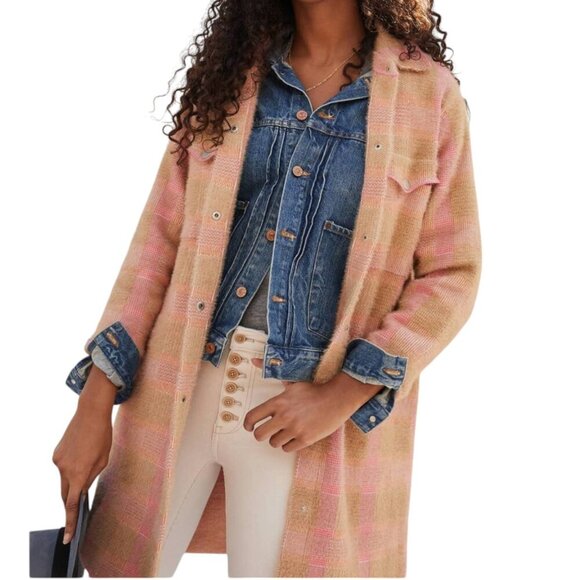 Anthropologie Pilcro Eliza Eyelash Sweater Jacket - Picture 4 of 15